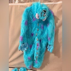 Fuzzy Monster Costume for Kids - Turquoise and Lavender